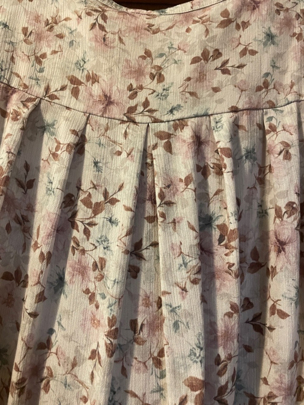 Boho Floral V-Neck Lace-Trim Blouse - Pink & Cream - Picture 4 of 15